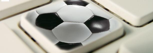 Teclat amb icona de futbol